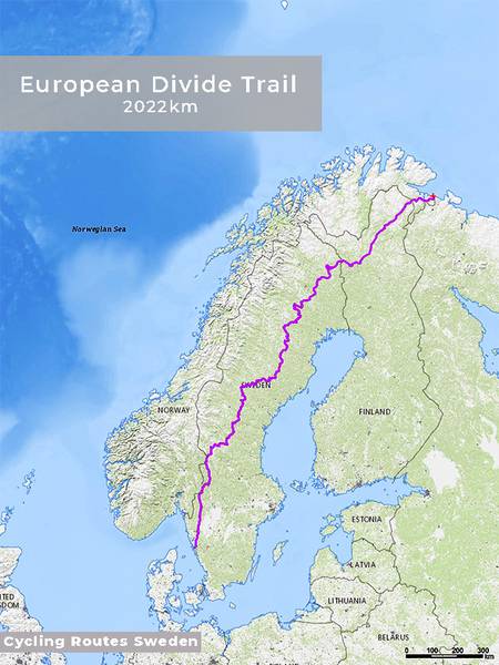 European Divide Trail 2022 km in Sweden