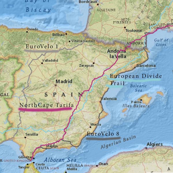 Nordkap-Tarifa-Route in Spanien