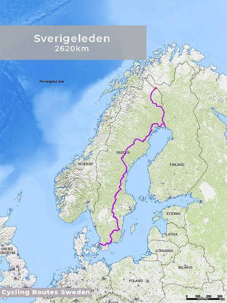 Sverigeleden 2620 km